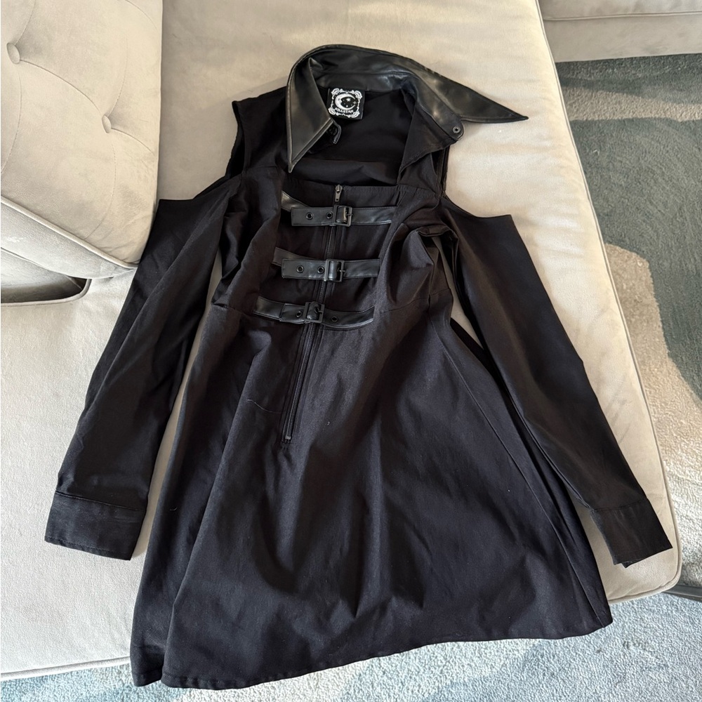 Killstar Black Buckle Detail Dress